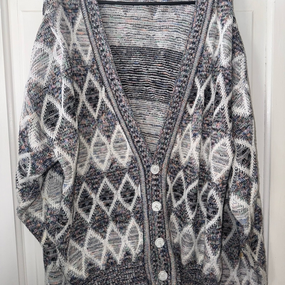 Bachrach Women's Geometric Knit Cardigan